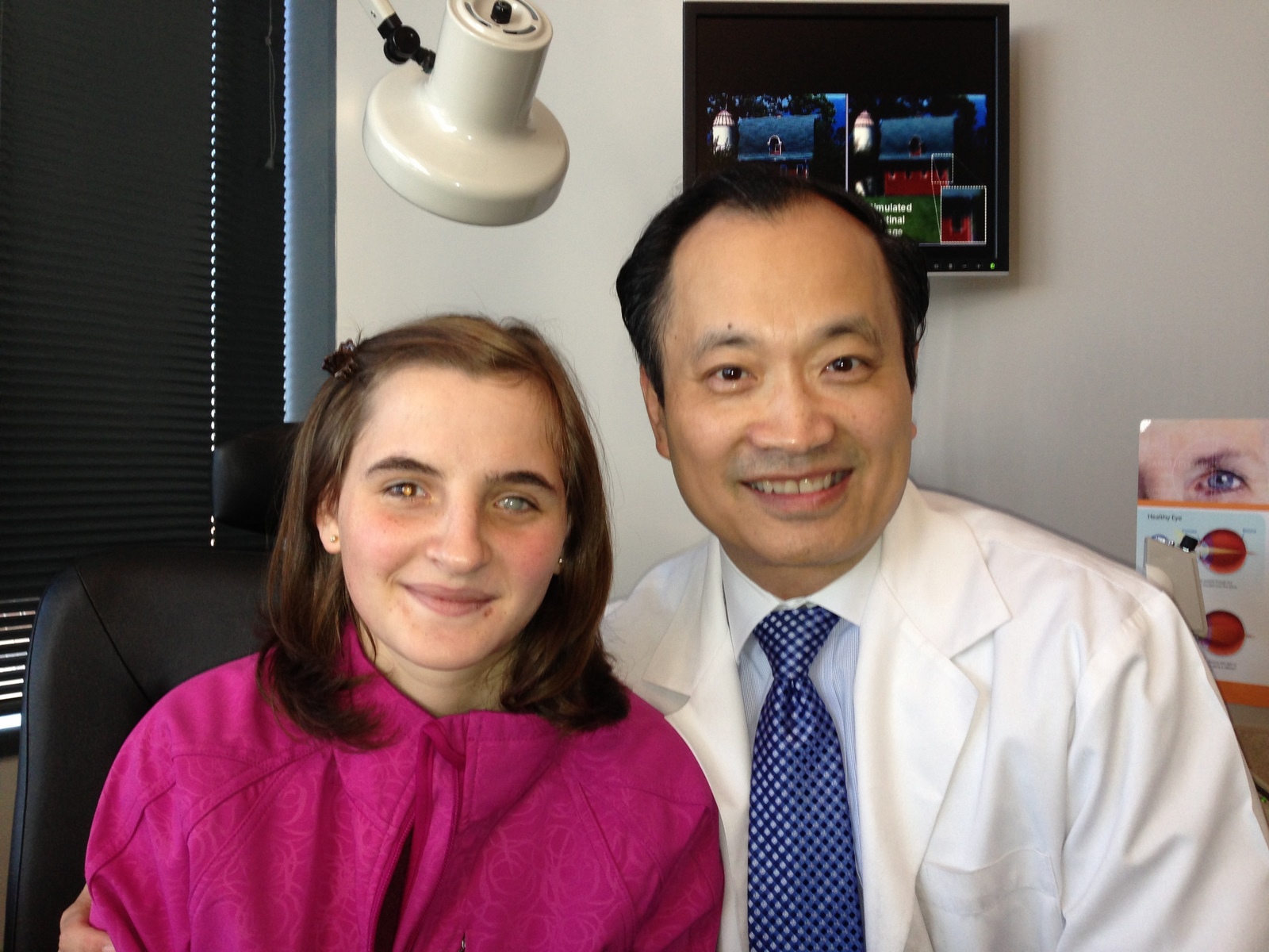 look at how beautiful her new eye (right eye) is